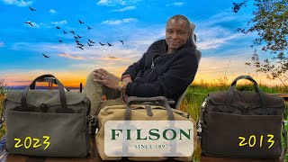 FILSON 256 Briefcase 2023 Reviewed Versus Original 2013 Bag [upl. by Rhpotsirhc427]