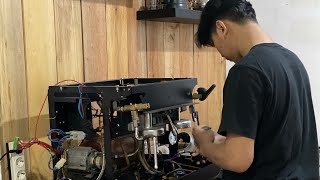 Nuova Simonelli Appia II Compact  Repair Main Board setelah mengalami error pada proses Auto Fill [upl. by Davy915]