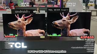 Full HD vs 4K  40S65A vs 43P635 picture comparison [upl. by Marti]