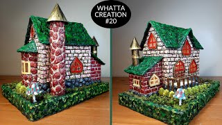 DIY Fairy House Using Egg Carton and Cardboard  Casa de Hadas  Сказочный дом  परियों का घर [upl. by Ludly775]