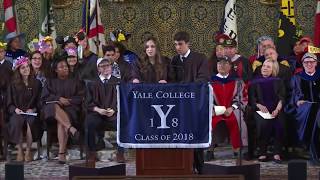 Yale Graduation Speaker Breaks Up with Boyfriend During Speech  Rebecca Shaw and Ben Kronengold [upl. by Enitnemelc]