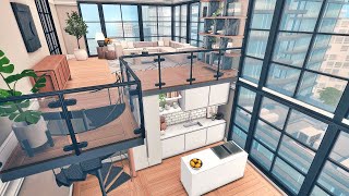 The Sims 4 Loft Apartment  701 Zenview  Speed Build  CC Links [upl. by Marchal]