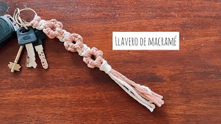 Llavero de macramé con patrón nuevo [upl. by Anoval]