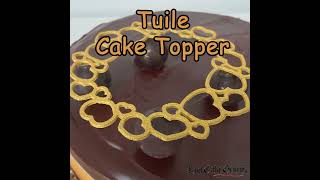 Easy Tuile Cake and Dessert Topper [upl. by Garland]