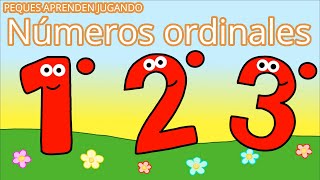 Números ordinales para niños Video de Peques Aprenden Jugando [upl. by Aitnauq381]