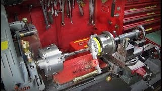 Using A Myford ML7 TailStock Mounted Chuck Modifying Mandrel Handle [upl. by Ajed]