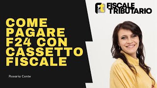 Come pagare un f24 online tramite il cassetto fiscale dellagenzia delle entrate [upl. by Ahsyad316]