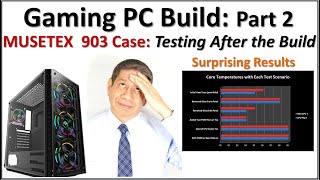 Gaming PC Build  MUSETEX Case Review Part 2  Testing [upl. by Nairde]