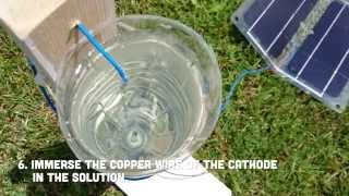 How to make Sodium Hypochlorite thanks to a Solar Kit [upl. by Kiele]