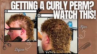 Curly Power How to Nail the Perfect Perm Haircuts Men [upl. by Twitt]