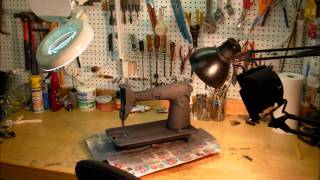 Repainting a 1946 Singer 2012 Trash to Treasure [upl. by Cranford]