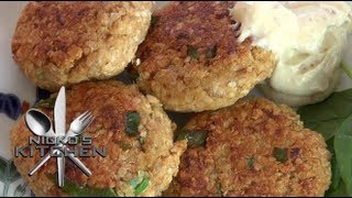 TUNA amp QUINOA CAKES  Nickos Kitchen [upl. by Rawlinson449]