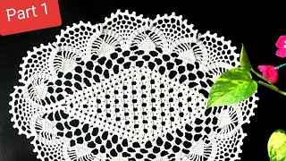 Beautiful Oval Crochet Tablecloth Tutorial Crochet Doily WOW Crochet Design Knitting parts 👇 [upl. by Apple]