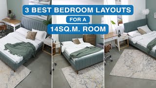 3 Best Bedroom Layouts For A 14 Sqm Room  MF Home TV [upl. by Dryfoos281]