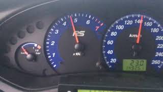 Ford Focus RS MK1 20 turbo acceleration to 0100 0160 kmh [upl. by Dell]