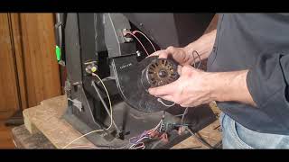 Stove Distribution Fan Convection Blower Cleaning amp Replacement [upl. by Ylekalb]