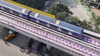 Trial Run on Taratala To Majerhat Metro Stretch of Purple Line in Kolkata Metro SUCCESSFULLY Done [upl. by Yemaj]