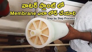 How to Install RO Membrane in 1000 LPH RO Plant [upl. by Nwahsav]