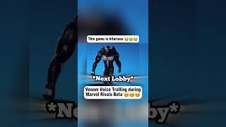 Venom Voice Trolling for the first time on Marvel Rivals Closed Beta its peak 🥺🥺🥺 [upl. by Winfield]