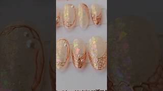 Trendy and classy 3d nails to dazzle summernails pressonnails nailart frenchtips [upl. by Uzia]