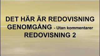 Det här är redovisning  Genomgång utan kommentarer  Redovisning 2 🍀🌸 [upl. by Halyhs]