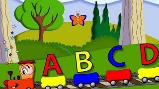 ABC Alphabet Song in HD with Lyrics  Childrens Nursery Rhymes by eFlashApps [upl. by Ahsikrats]