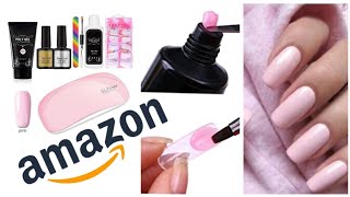 DIY Polygel Nail Kit AMAZON English  Deutsch  Mary Jano [upl. by Allin837]