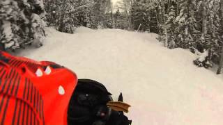 Ski Doo Renegade 1200 Stock Exhaust vs MBRP Exhaust [upl. by Anamor]