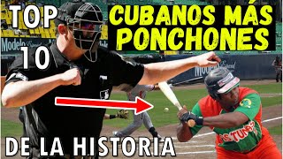 Los 10 Peloteros Cubanos más PONCHONES de la Historia del Beisbol en Cuba [upl. by Warfield371]