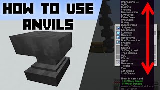 How to Properly Use an Anvil and Apply more than 30 Enchantments to an Item [upl. by Noevart376]