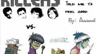 Gorillaz vs The Killers Somebody Told Me to Feel Good [upl. by Aytida]