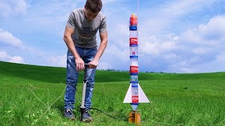 Building Powerful Dual Thrust Water Rocket with Parachute [upl. by Ver]