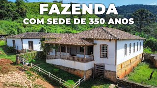 FAZENDA À VENDA EM MINAS COM CASARÃO DE 350 ANOS [upl. by Saphra]