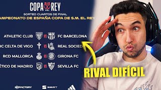 REACCIONANDO al SORTEO de CUARTOS de la COPA del REY ATHLETIC CLUB vs BARÇA [upl. by Nosreip]