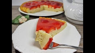 Rezept Low Carb Erdbeerboden mit Vanillepudding amp zuckerfreiem Tortenguss  glutenfrei [upl. by Aney301]