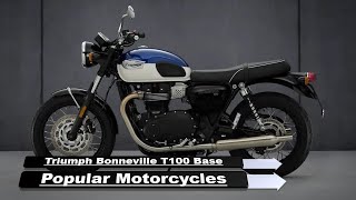 Triumph Bonneville T100 Base Popular 2024 Motorcycles [upl. by Arenahs]