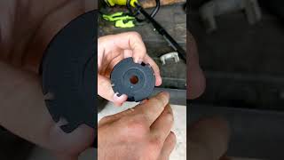 How to restring a Ryobi string trimmerweed Wacker weed whip 18v ryobi [upl. by Tabby341]