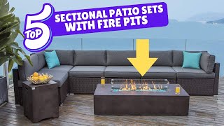 Top 5 Best Sectional Patio Sets with Fire Pits in 2024 [upl. by Griggs953]