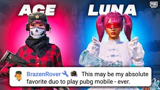 ACE LAWRENCE amp LUNA I DUO VS SQUADS 🔥 ft AceLawrence [upl. by Soluk711]