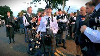 World Pipe Band Championships 190823 with Peoples Ford Boghall amp Bathgate [upl. by Ahsil]