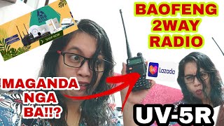 BAOFENG UV5R TWO WAY RADIO MAGANDA NGA BA [upl. by Esikram]