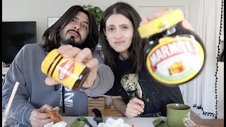 Americans Try Vegemite amp Marmite For The First Time [upl. by Zanahs]