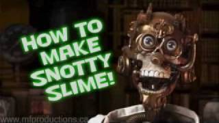 HOW TO MAKE SNOTTY SLIME A Creepy Puppet Project Presentation [upl. by Sllew541]