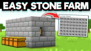 Minecraft easiest stone farm for 119120121Minecraft material list in description [upl. by Atival]