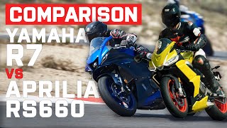 Yamaha YZF R7 🆚️ Aprilia RS 660  Stock Top Speed amp Acceleration Attempt 🔥🔥 [upl. by Athallia126]