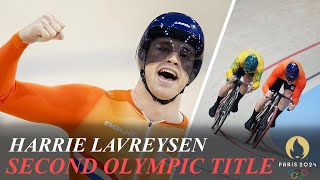 Harrie Lavreysen Wins Second Gold of Paris in Mens Sprint Matthew Richardson Silver [upl. by Aelsel]