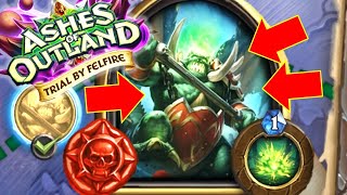 MAGTHERIDON CHALLENGE HEARTHSTONE COMPLETED  Trial By Felfire Walkthrough  How To Complete Guide [upl. by Hoyt]