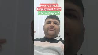 How to Check Employment Visa Entry Permit [upl. by Dimah]