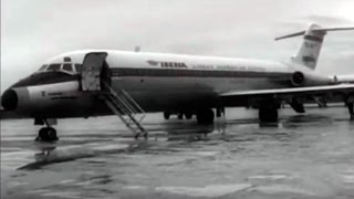 1968 Iberia nuevo enlace MadridMurcia McDonnell Douglas DC932 ECBIT Ciudad de San Sebastián [upl. by Gnanmas]