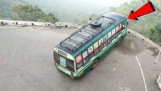 Kolli HillsGovt Bus Turning On 3470 Hairbin bend Road at Namakkal [upl. by Aneleasor709]